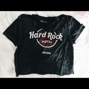 HARD ROCK vintage cropped shirt